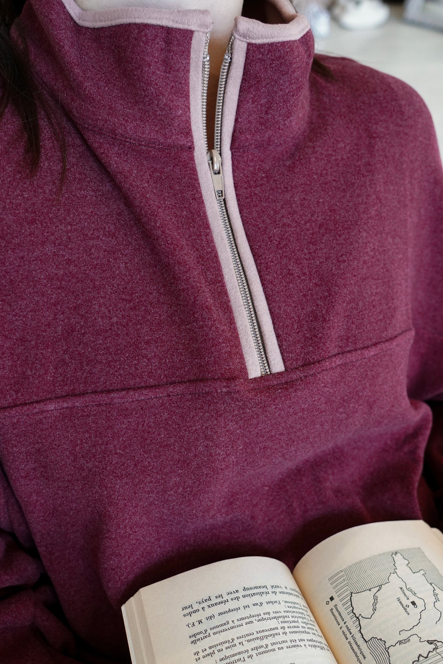BOURGOGNE ZIP-UP DOUX - HUG