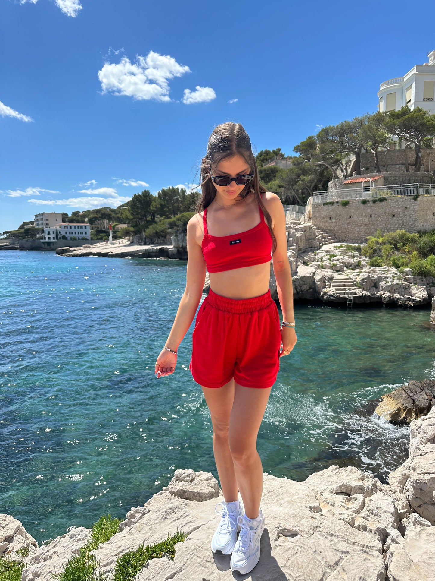 RED SOFT CAMI TOP - HUG