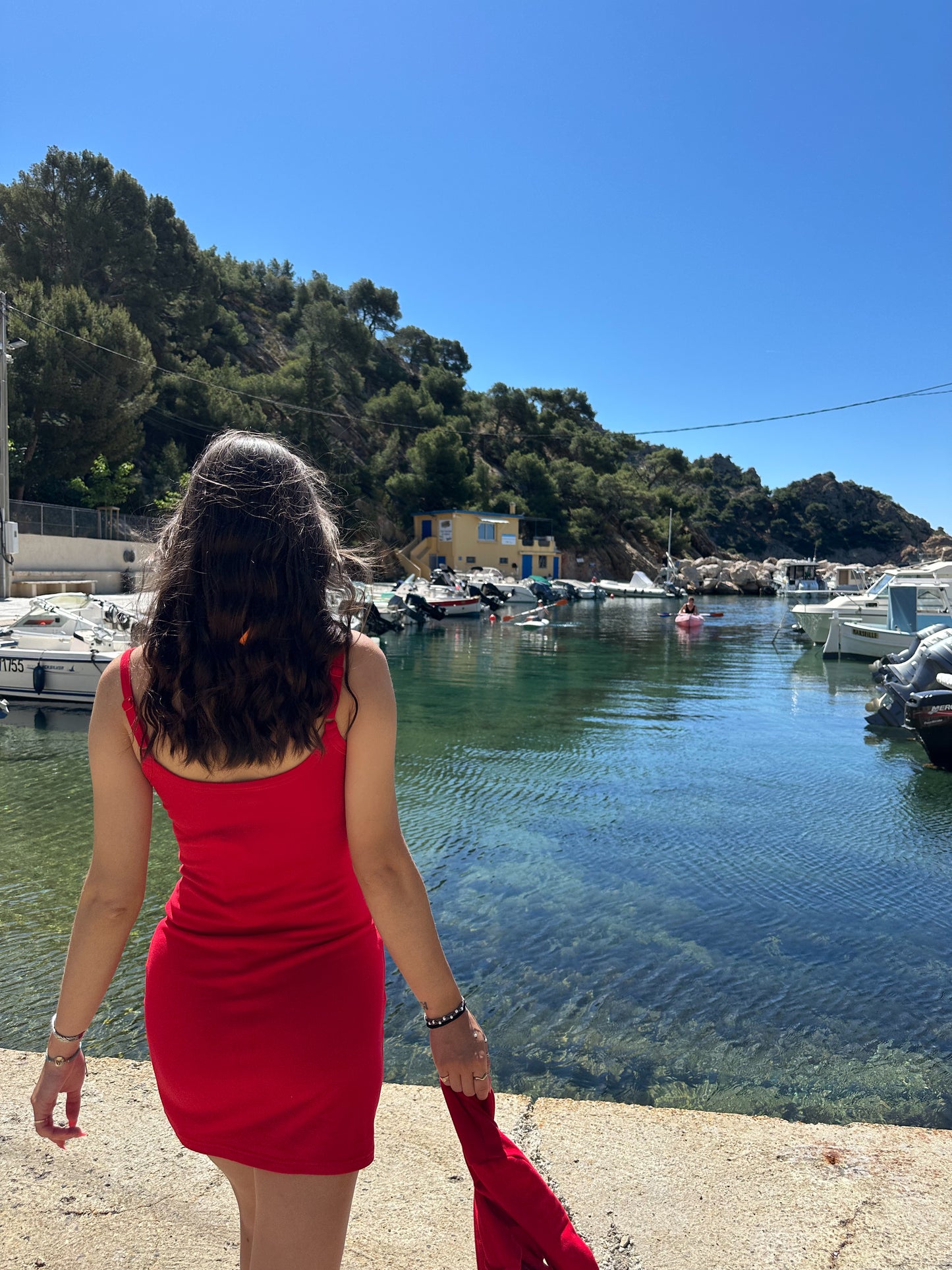 RED SOFT CAMI DRESS - HUG