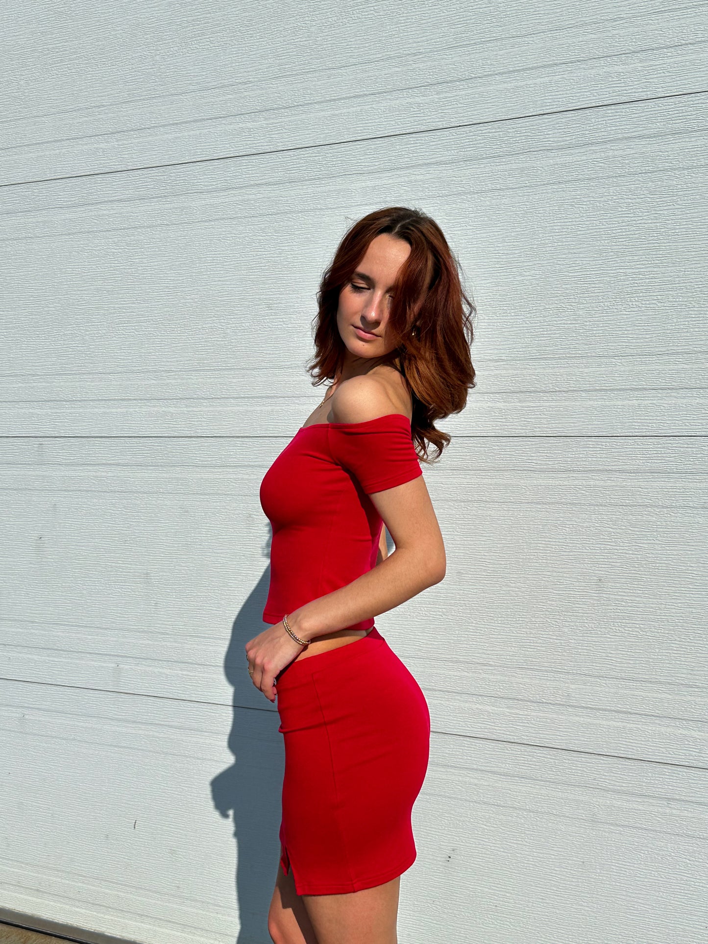 JUPE DOUCE ROUGE - HUG