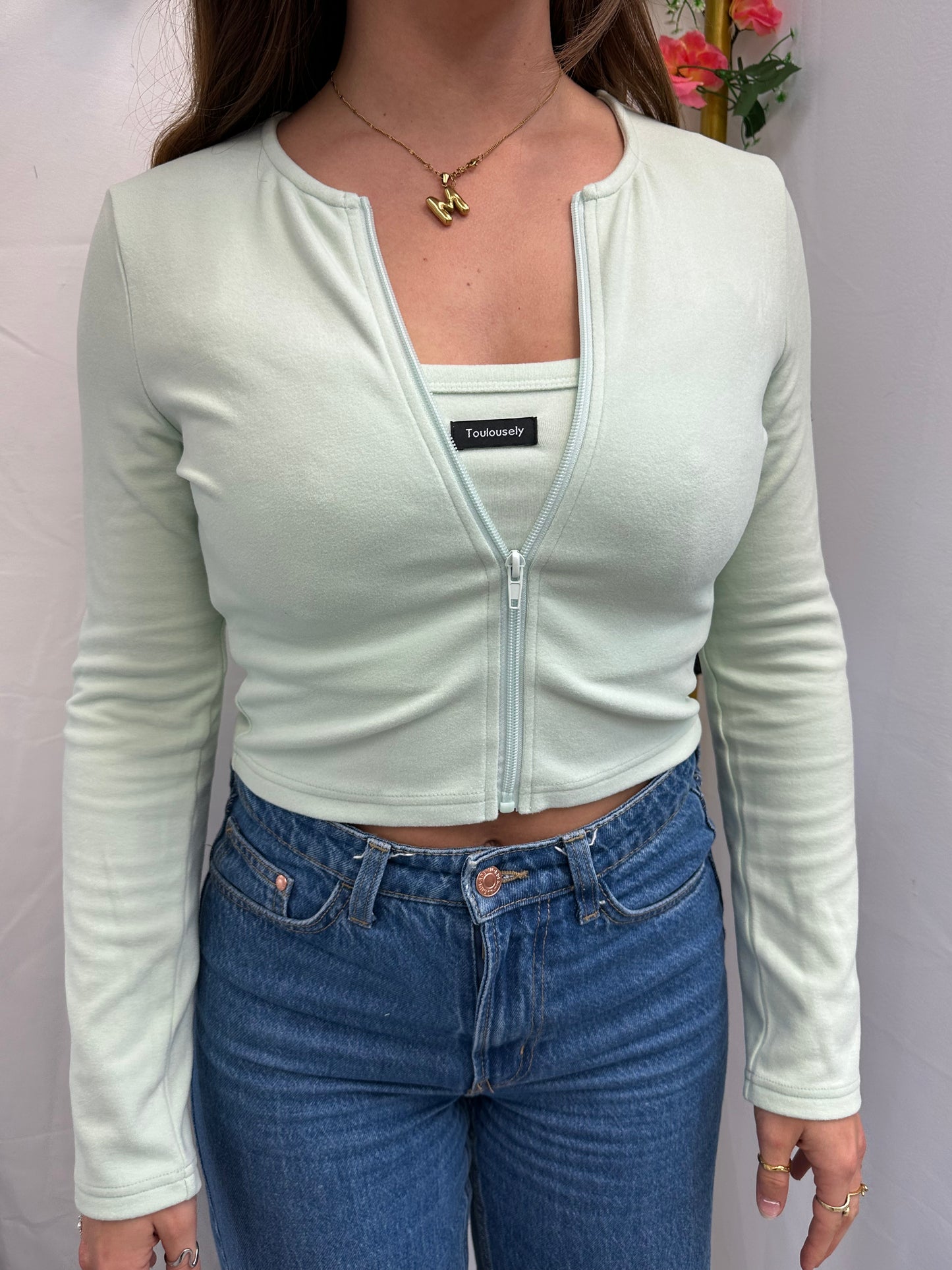 MINI ZIPPÉ DOUX MENTHE - HUG