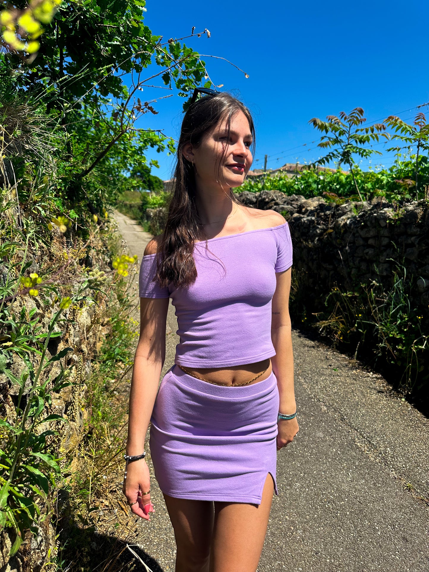 JUPE DOUCE MAUVE - HUG