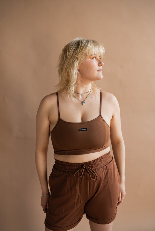 BROWN CHOCO SHORTS - SIMPLICITY