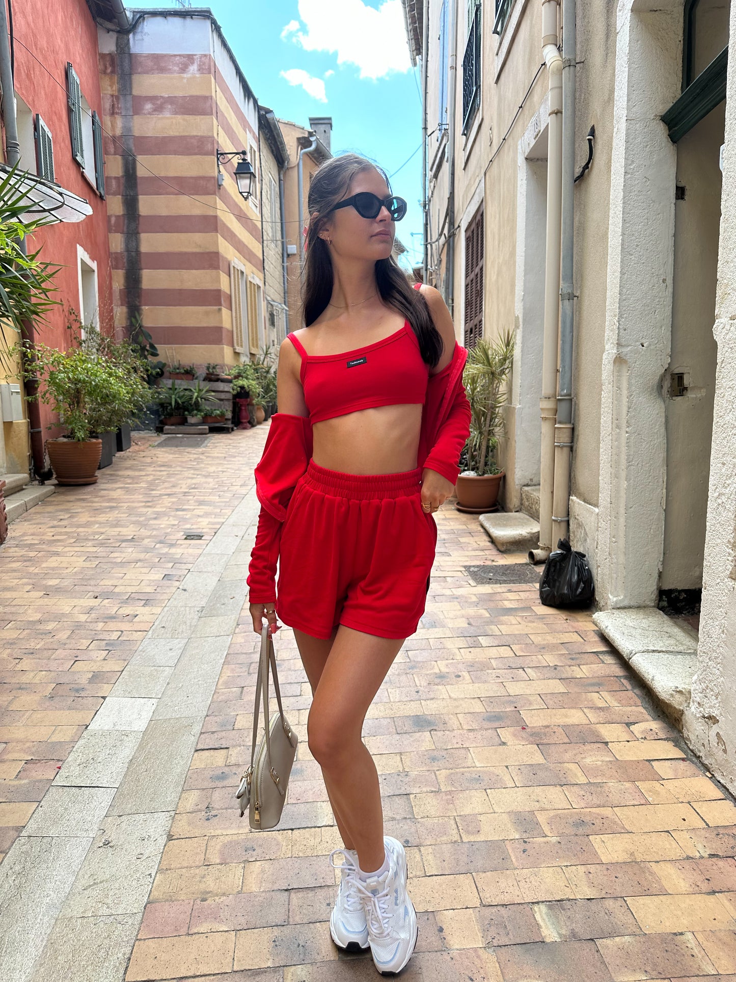 RED SOFT CAMI TOP - HUG