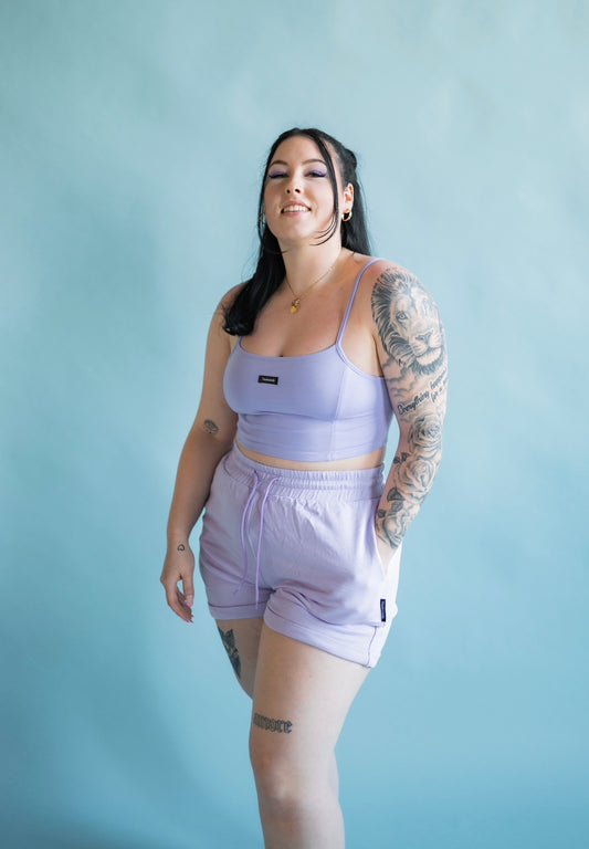 LIGHT PURPLE SHORTS - SIMPLICITY