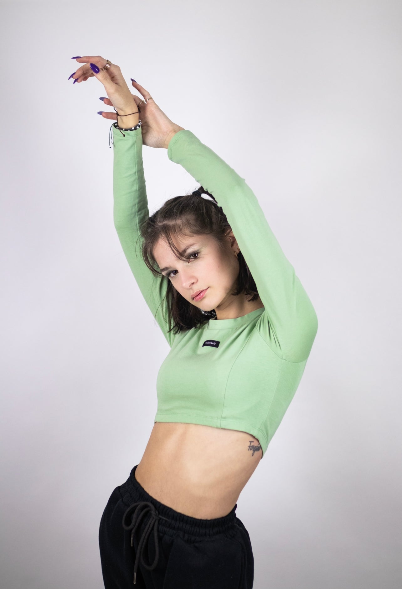 CROP TOPS MANCHES LONGUES