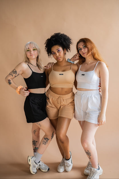BLANC CAMI CROP TOP