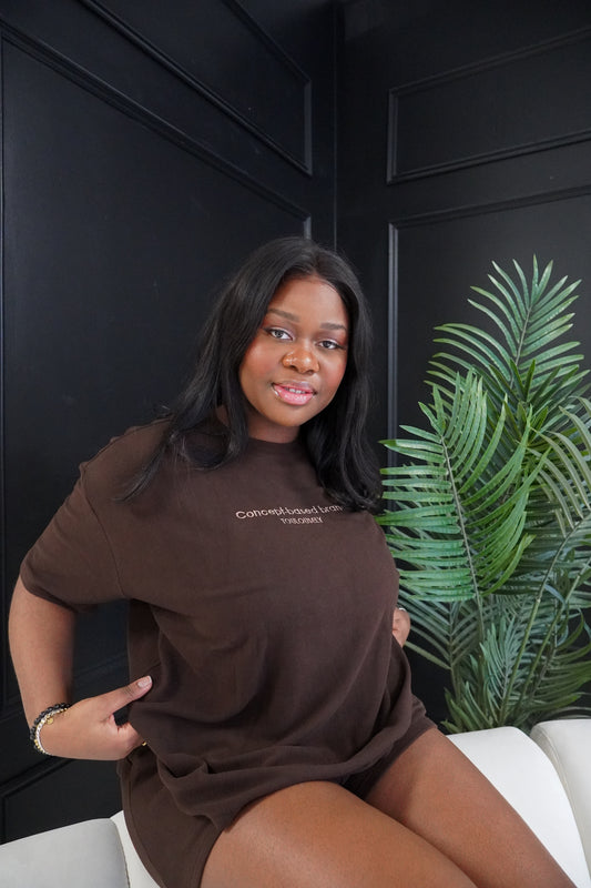 DARK BROWN SOFT T-SHIRTS - HUG