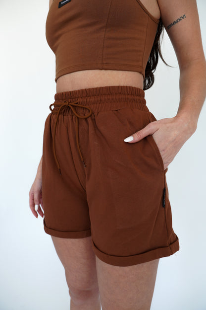 BROWN CHOCO SHORTS - SIMPLICITY