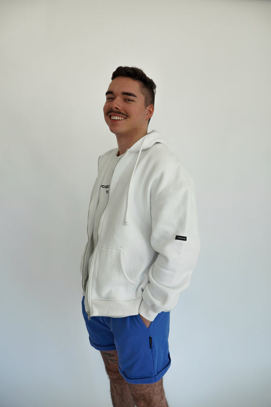 WHITE OVERSIZED JACKET - DARING