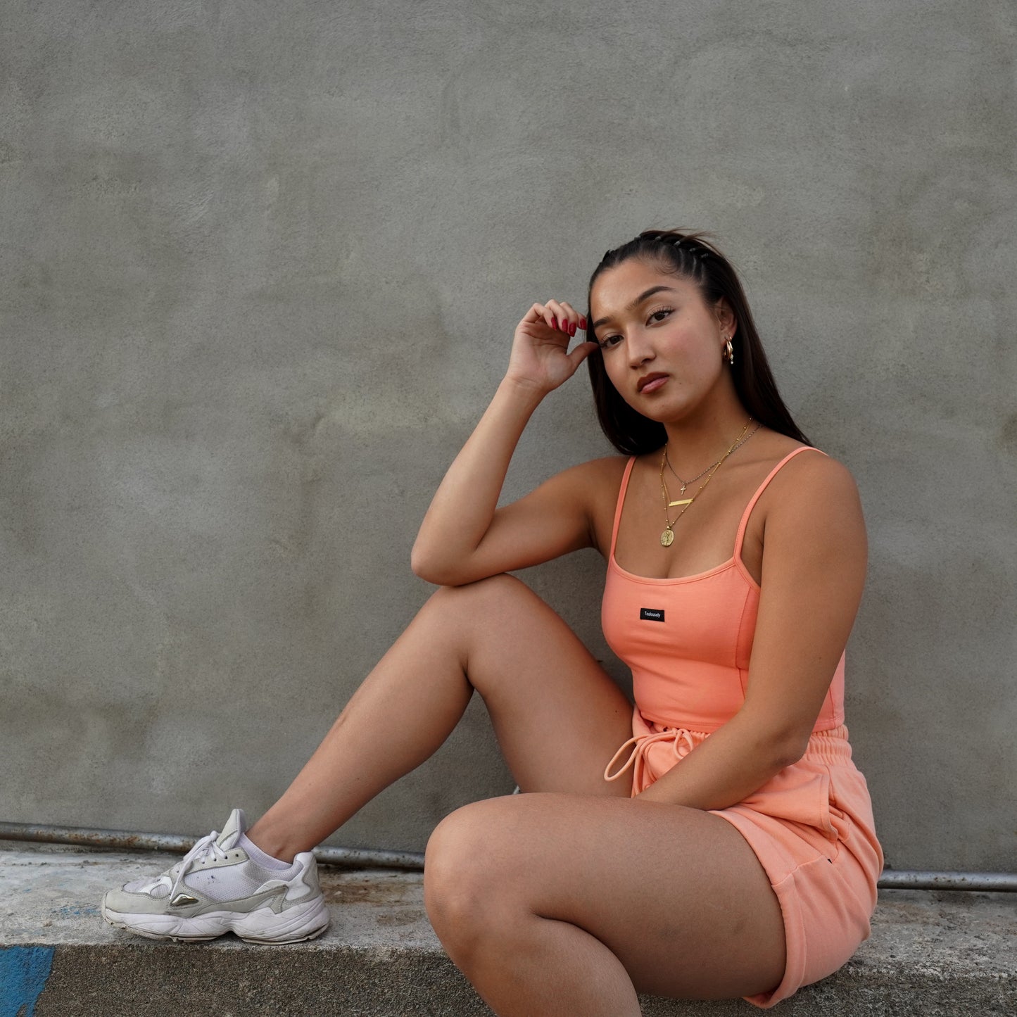 PÊCHE CAMI CROP TOPS