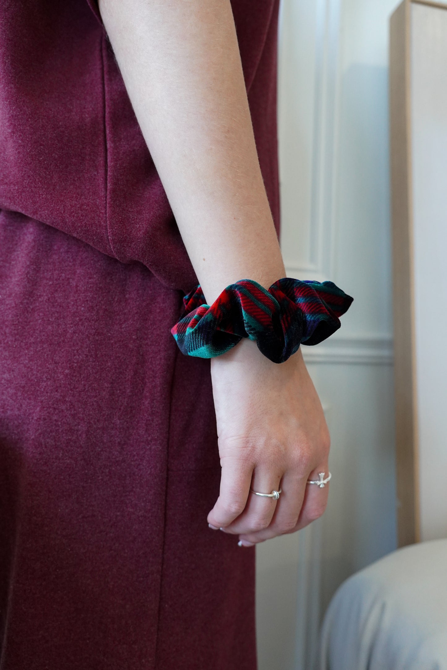 CHRISTMAS HANDMADE SCRUNCHIES - SEWN BY CHLOE