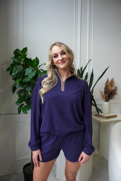 SHORT DOUX BLEU FONCÉ - HUG