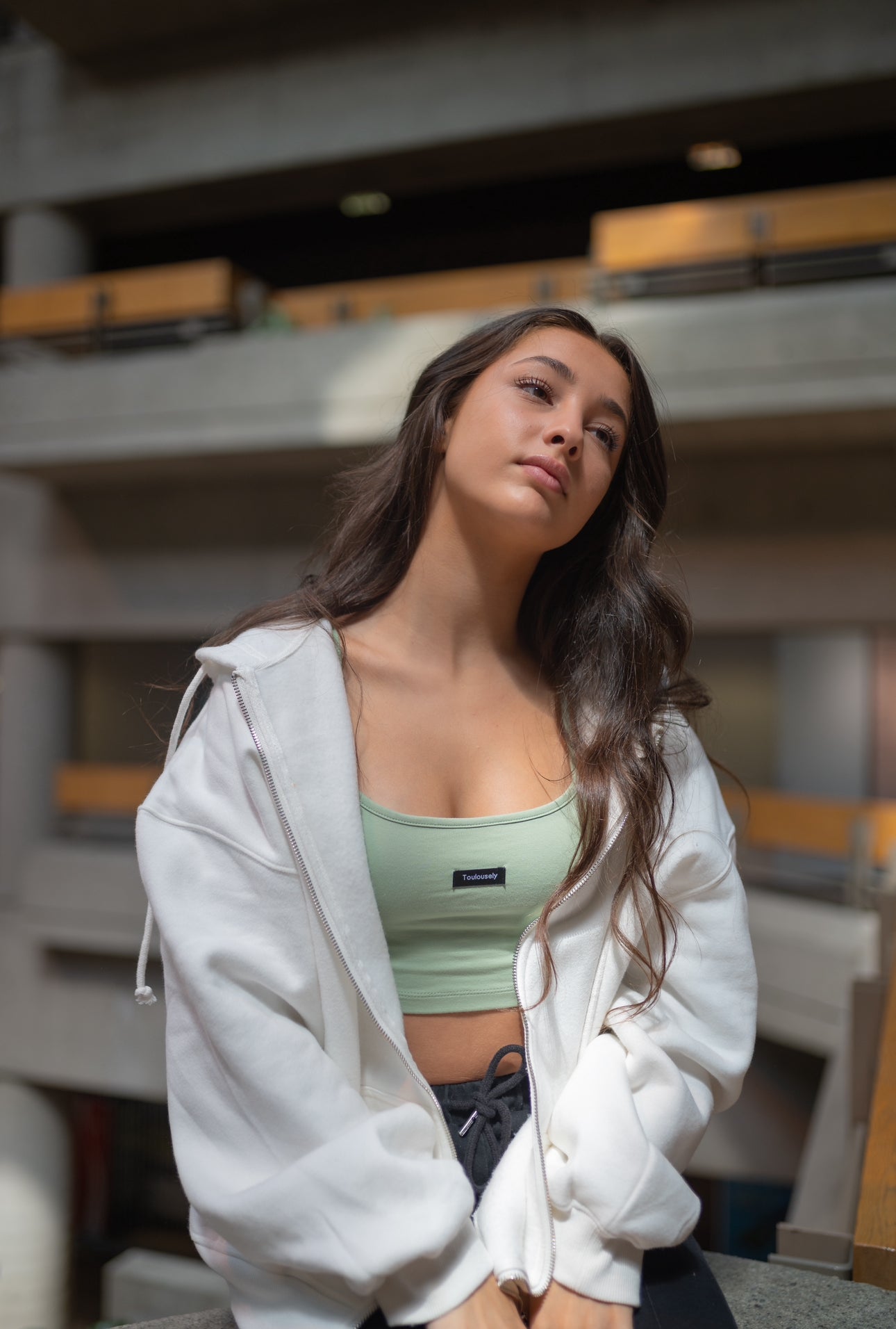 WHITE OVERSIZED JACKET - DARING
