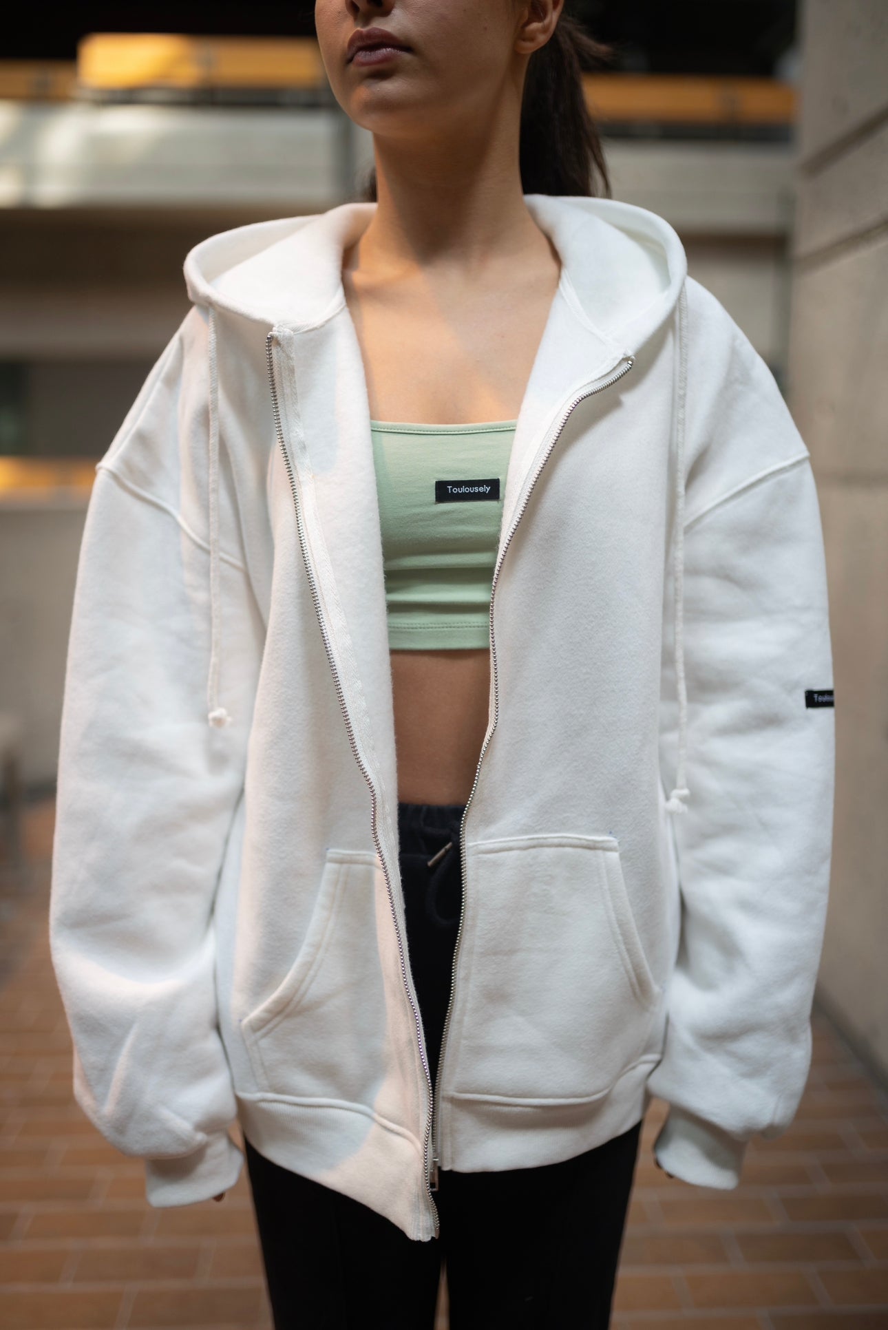 WHITE OVERSIZED JACKET - DARING