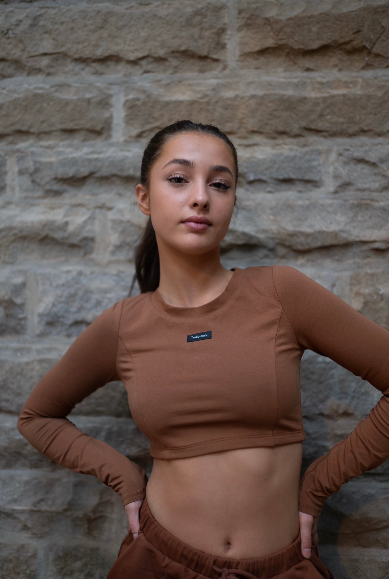 LONG SLEEVE CROP TOP - DARING