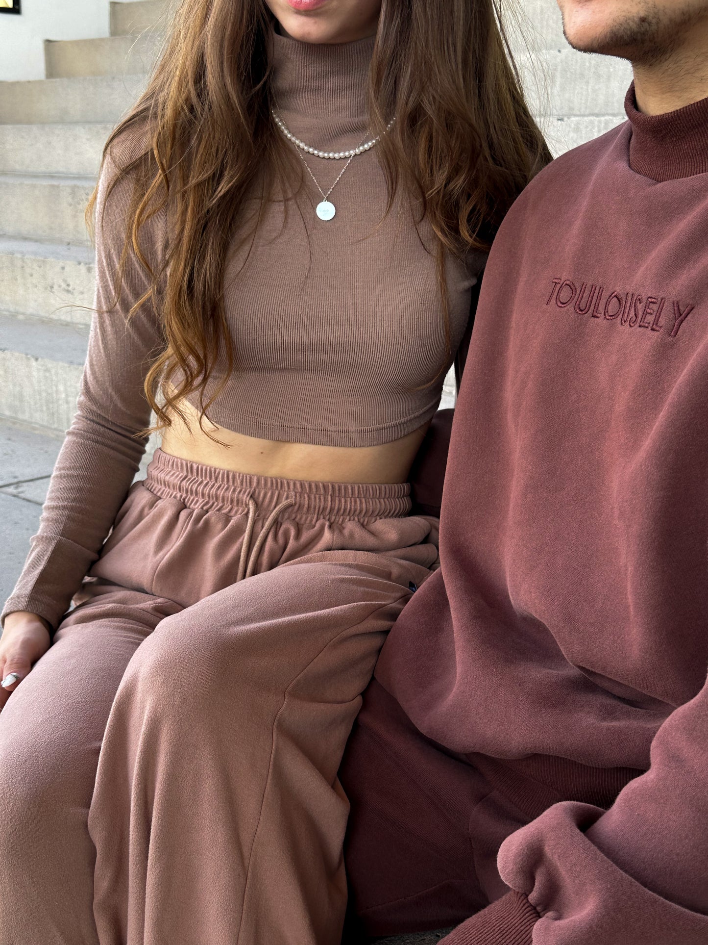 TAUPE PANTALONS DOUX - HUG