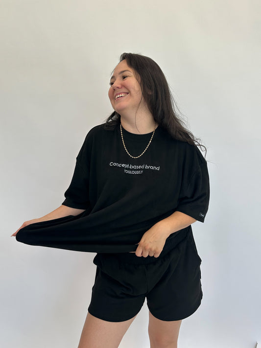 BLACK SOFT T-SHIRTS - HUG