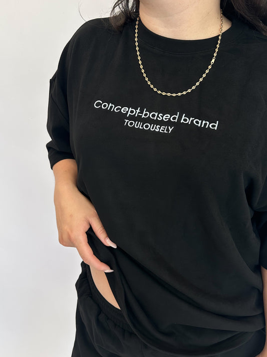 BLACK SOFT T-SHIRTS - HUG
