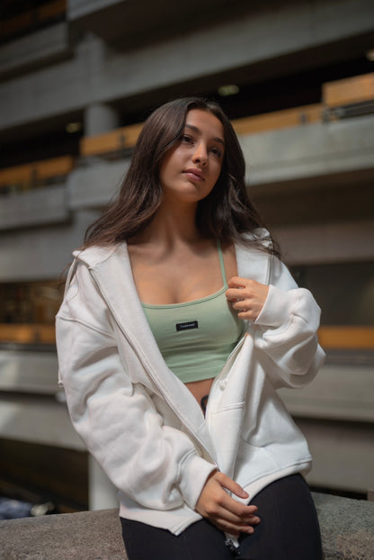 VERT SAUGE CAMI CROP TOP
