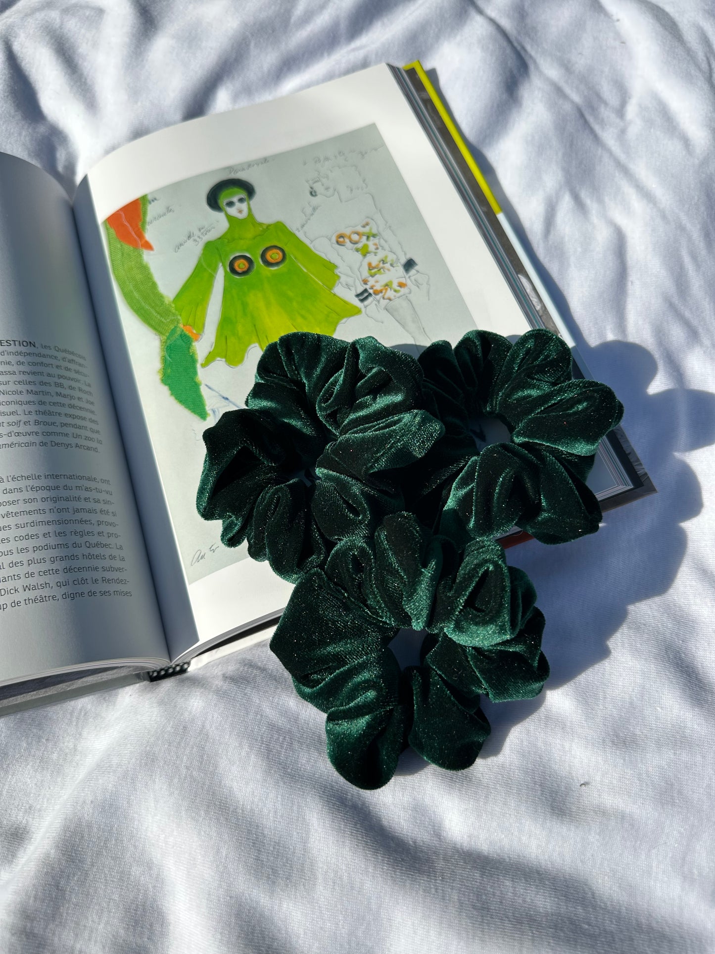 SCRUNCHIES VERT - COUSUS PAR CHLOÉ