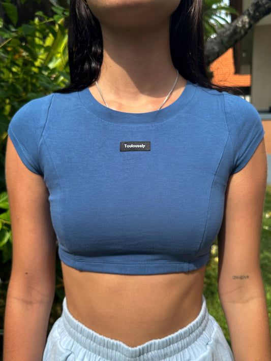 CROP TOPS MANCHES COURTES (TEE)