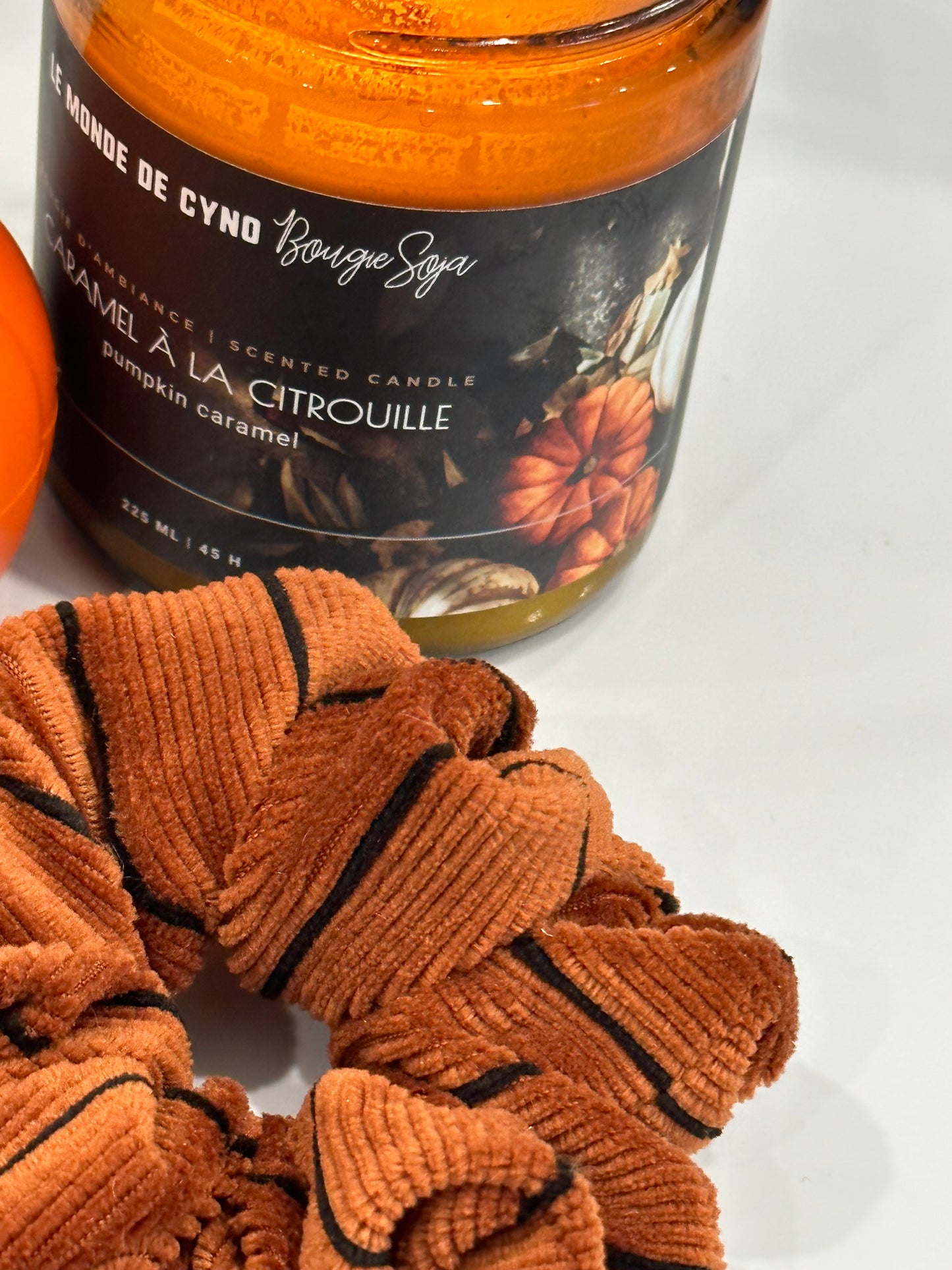 SCRUNCHIES CITROUILLE - COUSUS PAR CHLOÉ