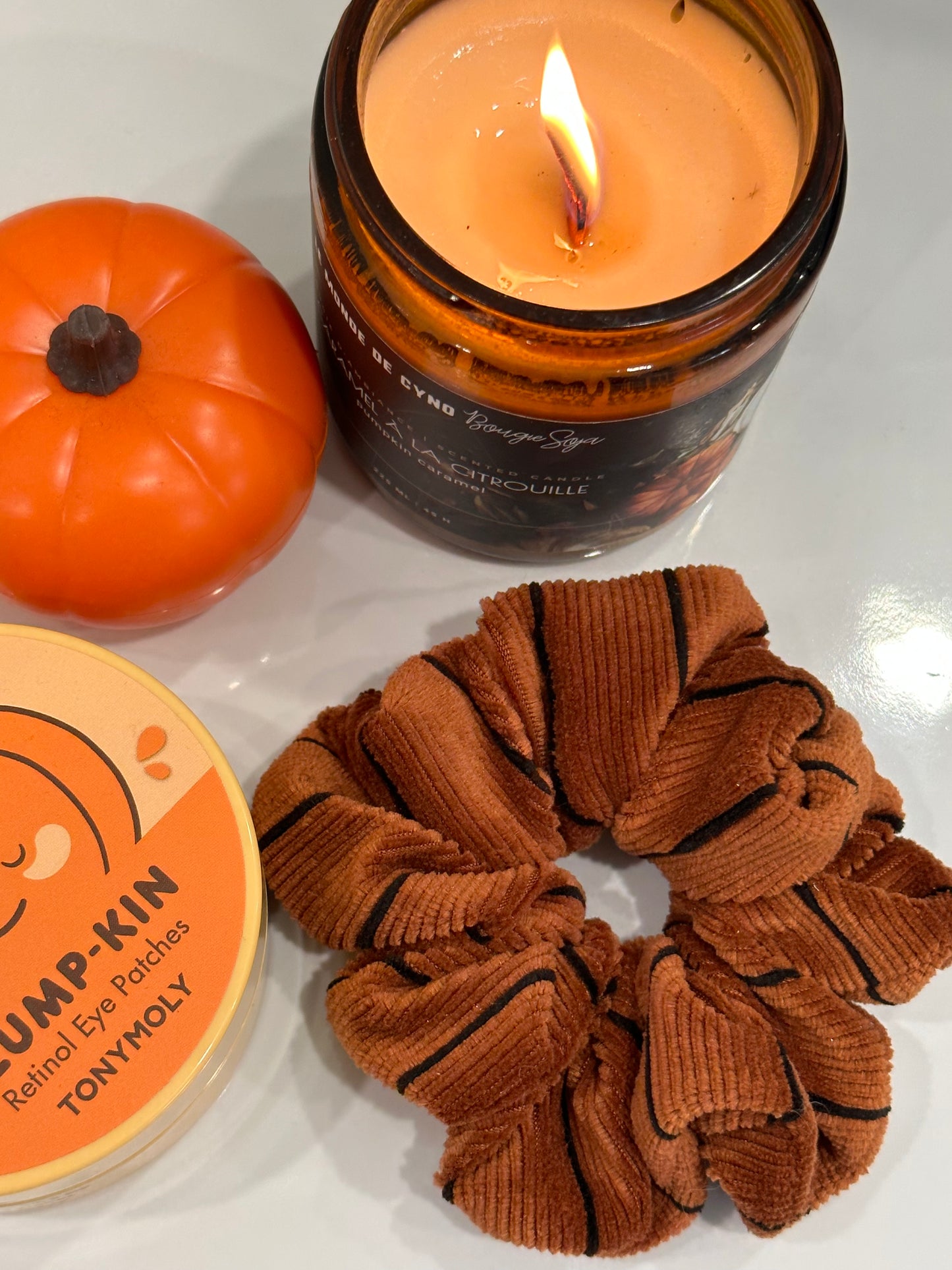 SCRUNCHIES CITROUILLE - COUSUS PAR CHLOÉ