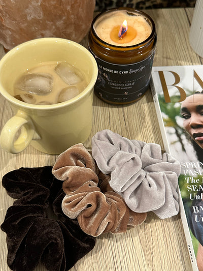 SCRUNCHIES NEUTRES FAITS À LA MAIN - COUSUS PAR CHLOÉ