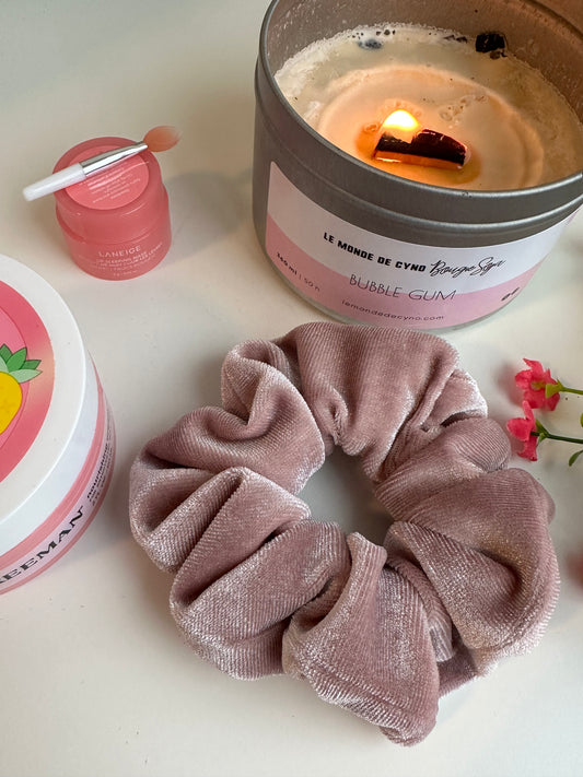 DOLA PINK HANDMADE SCRUNCHIES - SEWN BY CHLOE