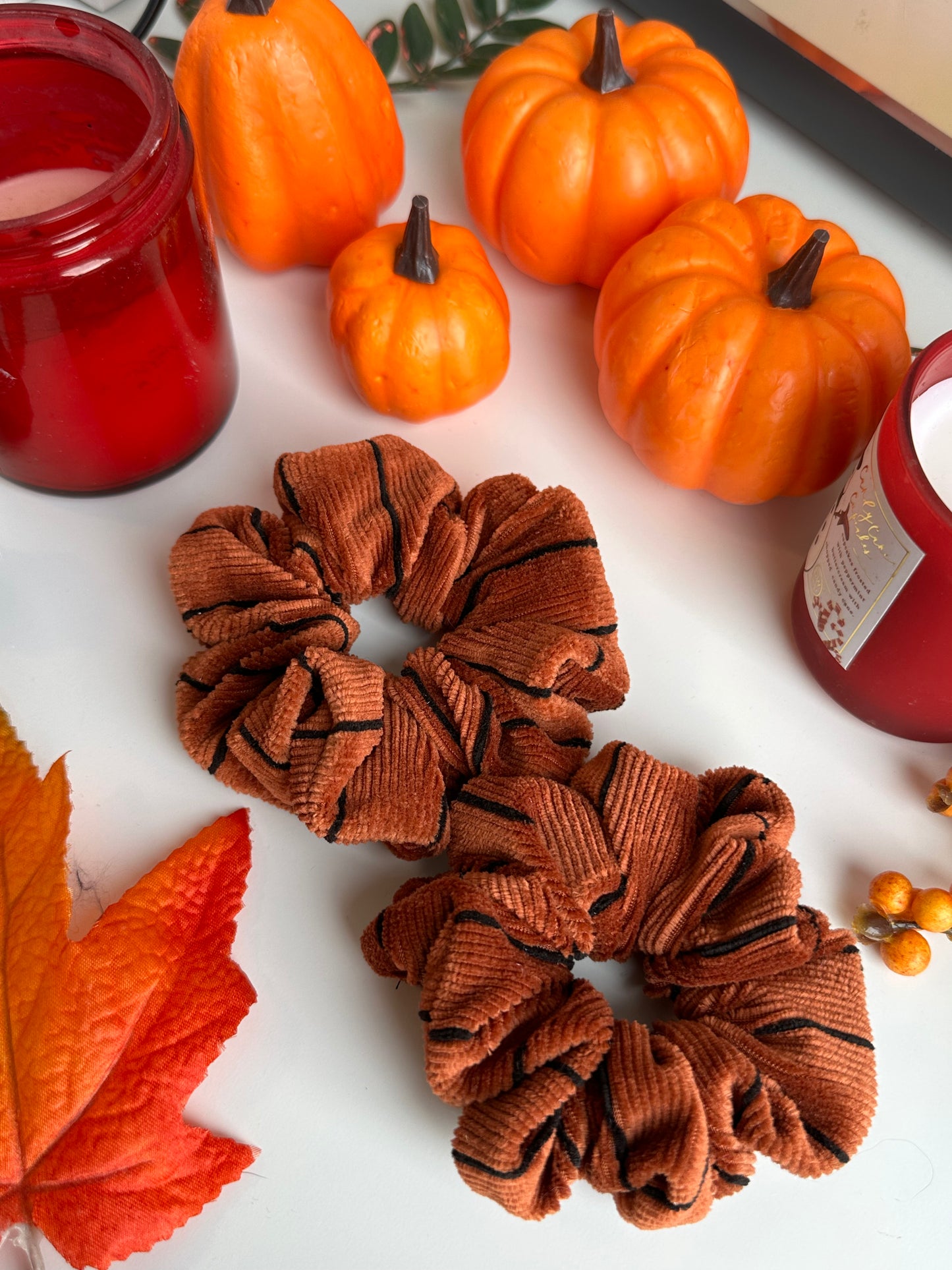 SCRUNCHIES CITROUILLE - COUSUS PAR CHLOÉ