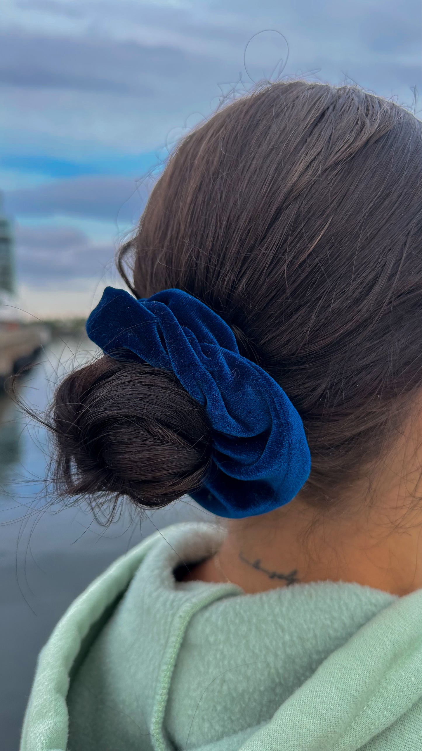 SCRUNCHIES BLEU FONCÉ - COUSUS PAR CHLOÉ