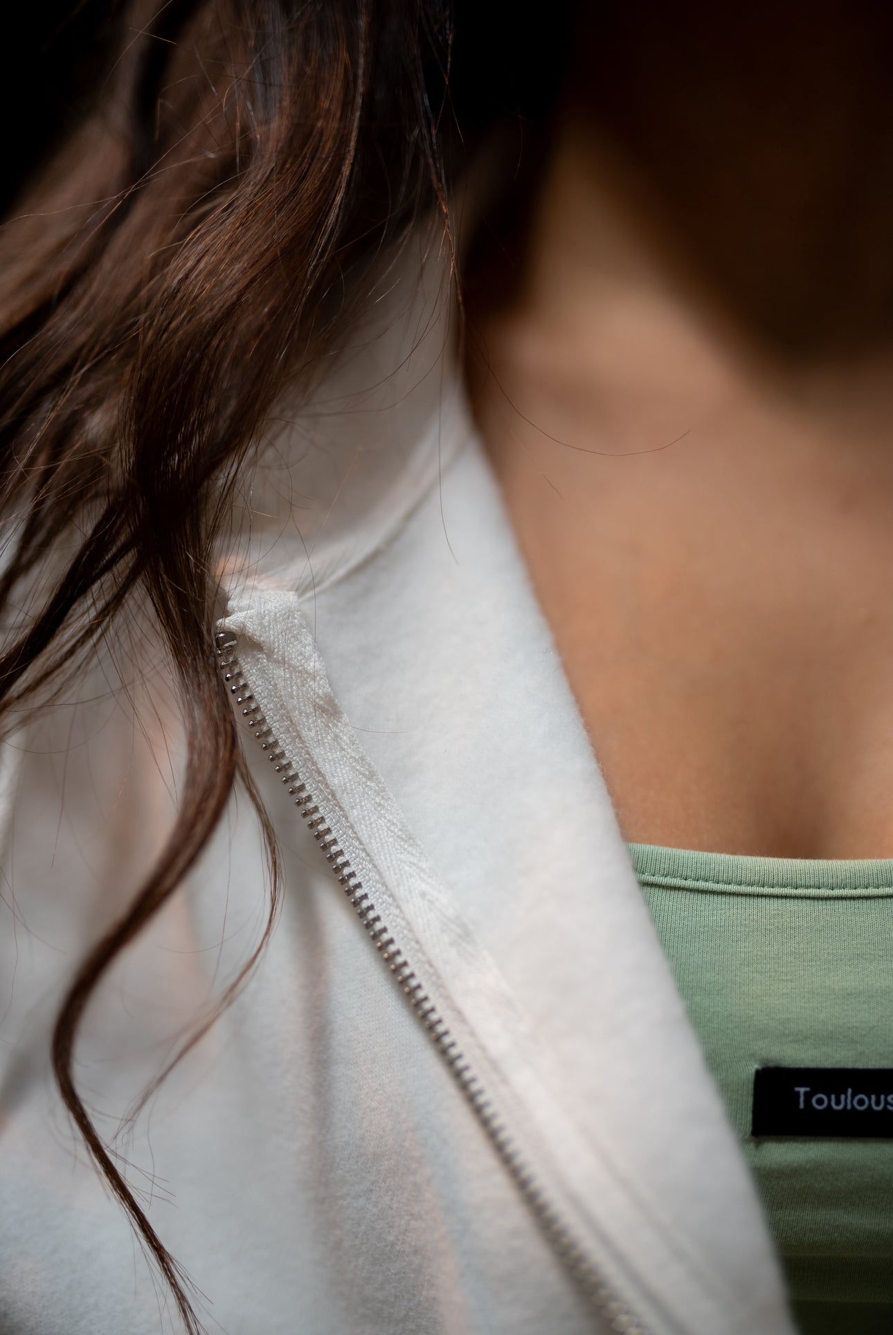 WHITE OVERSIZED JACKET - DARING