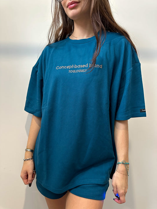 TEAL BLUE SOFT T-SHIRTS - HUG