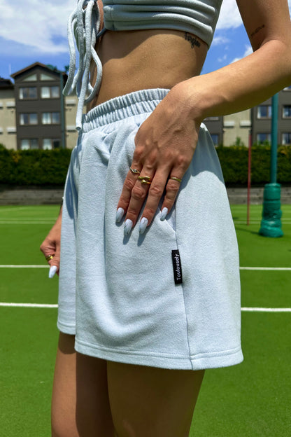 BLEU SHORTS DOUX- HUG