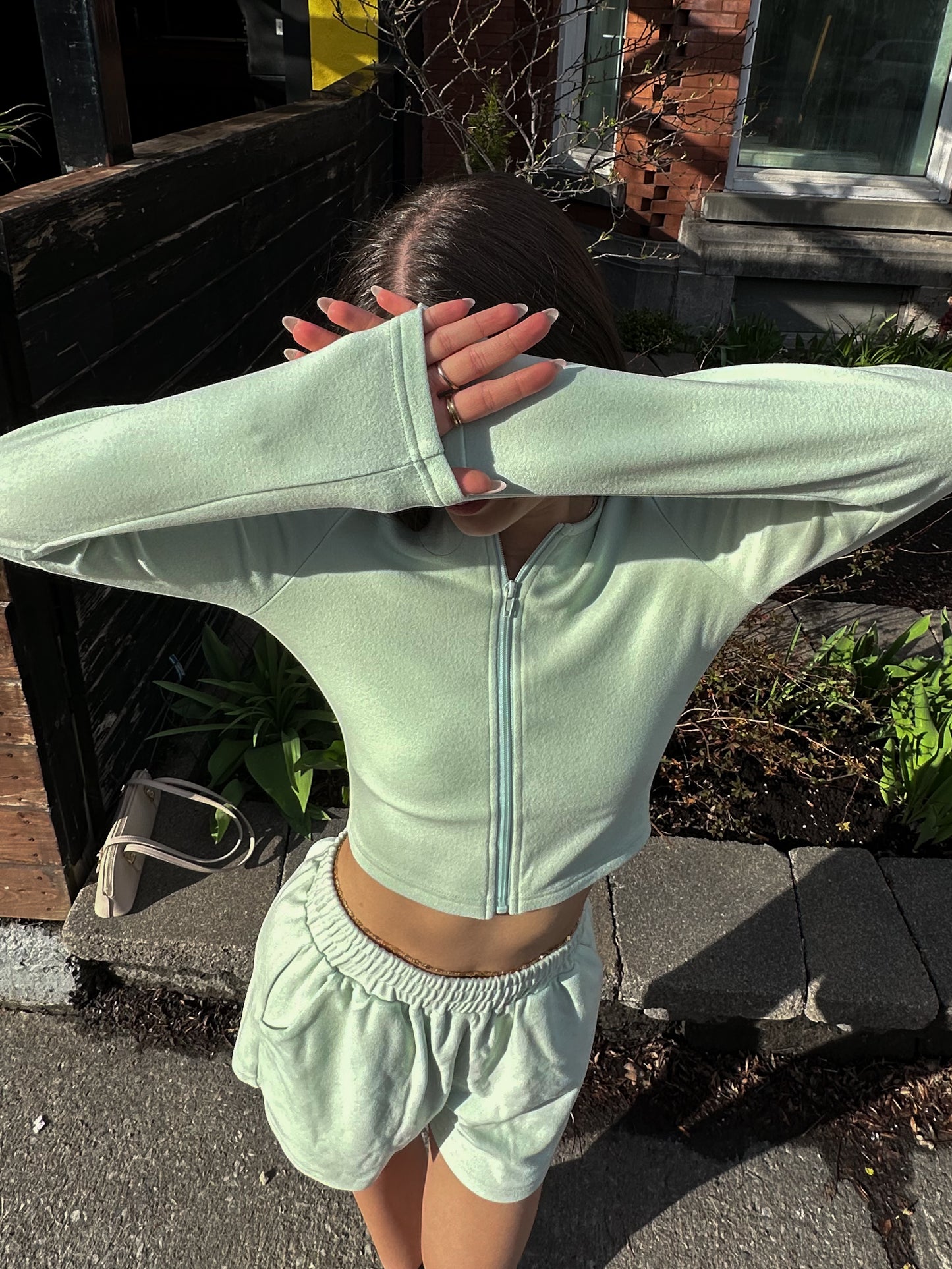 MINI ZIPPÉ DOUX MENTHE - HUG