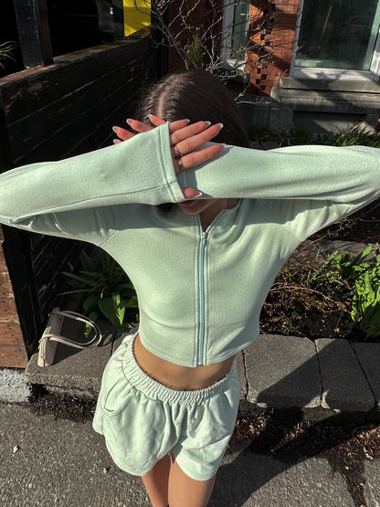 MINI ZIPPÉ DOUX MENTHE - HUG