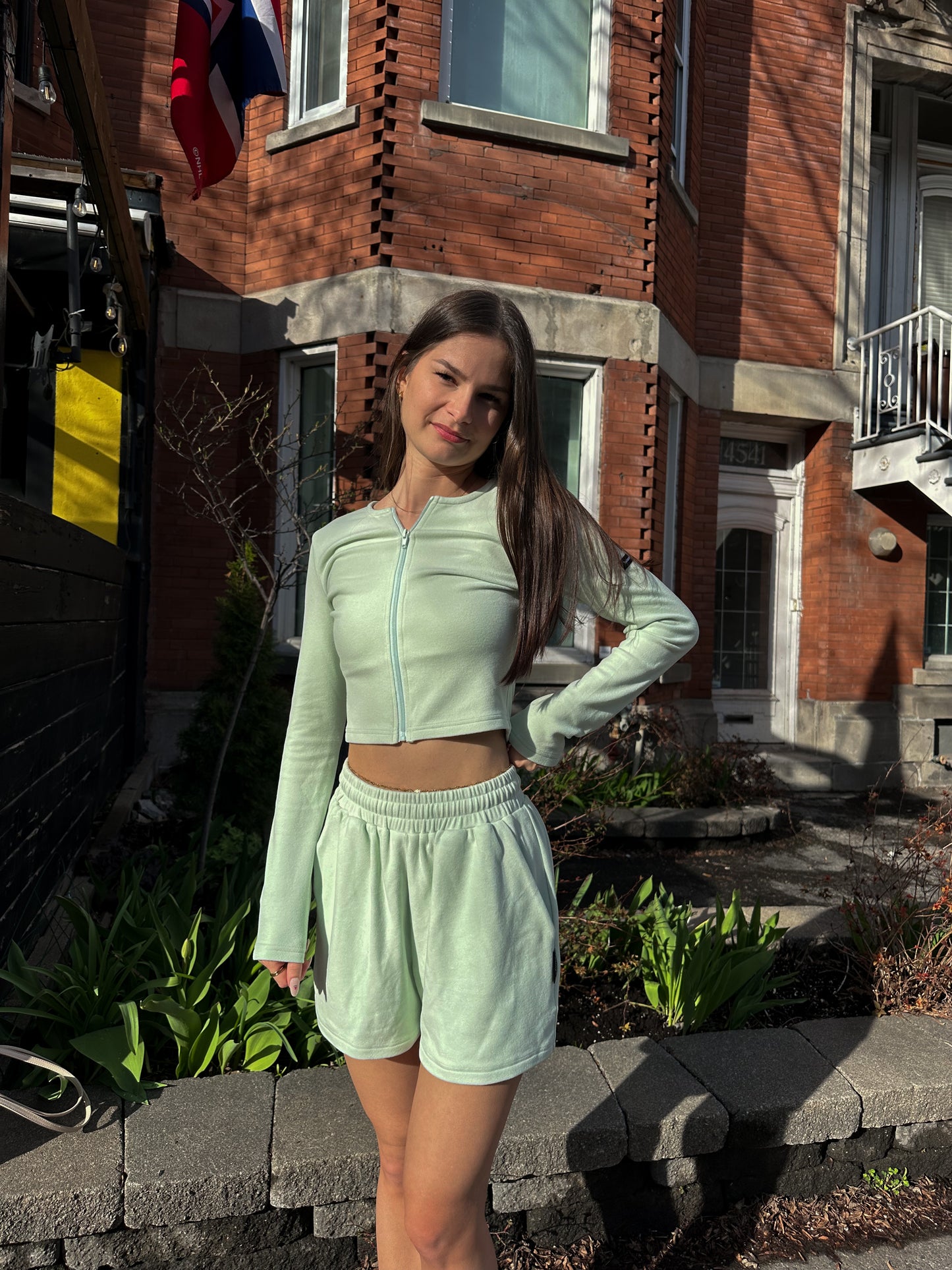 MINI ZIPPÉ DOUX MENTHE - HUG