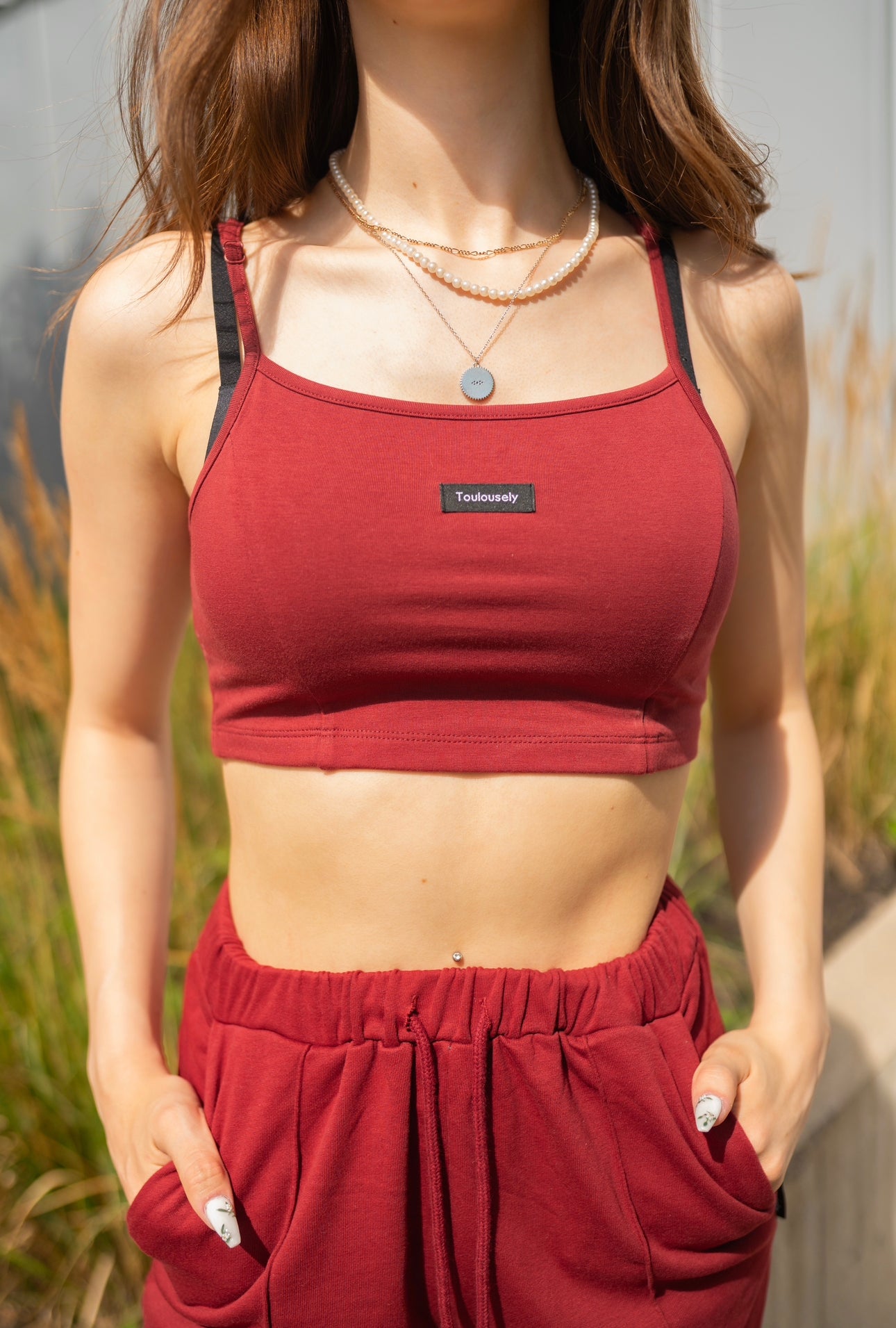 ROUGE CAMI CROP TOP