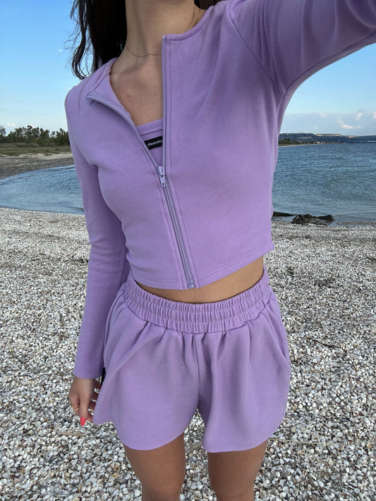 VESTE DOUCE MAUVE - HUG