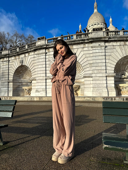 TAUPE PANTALONS DOUX - HUG