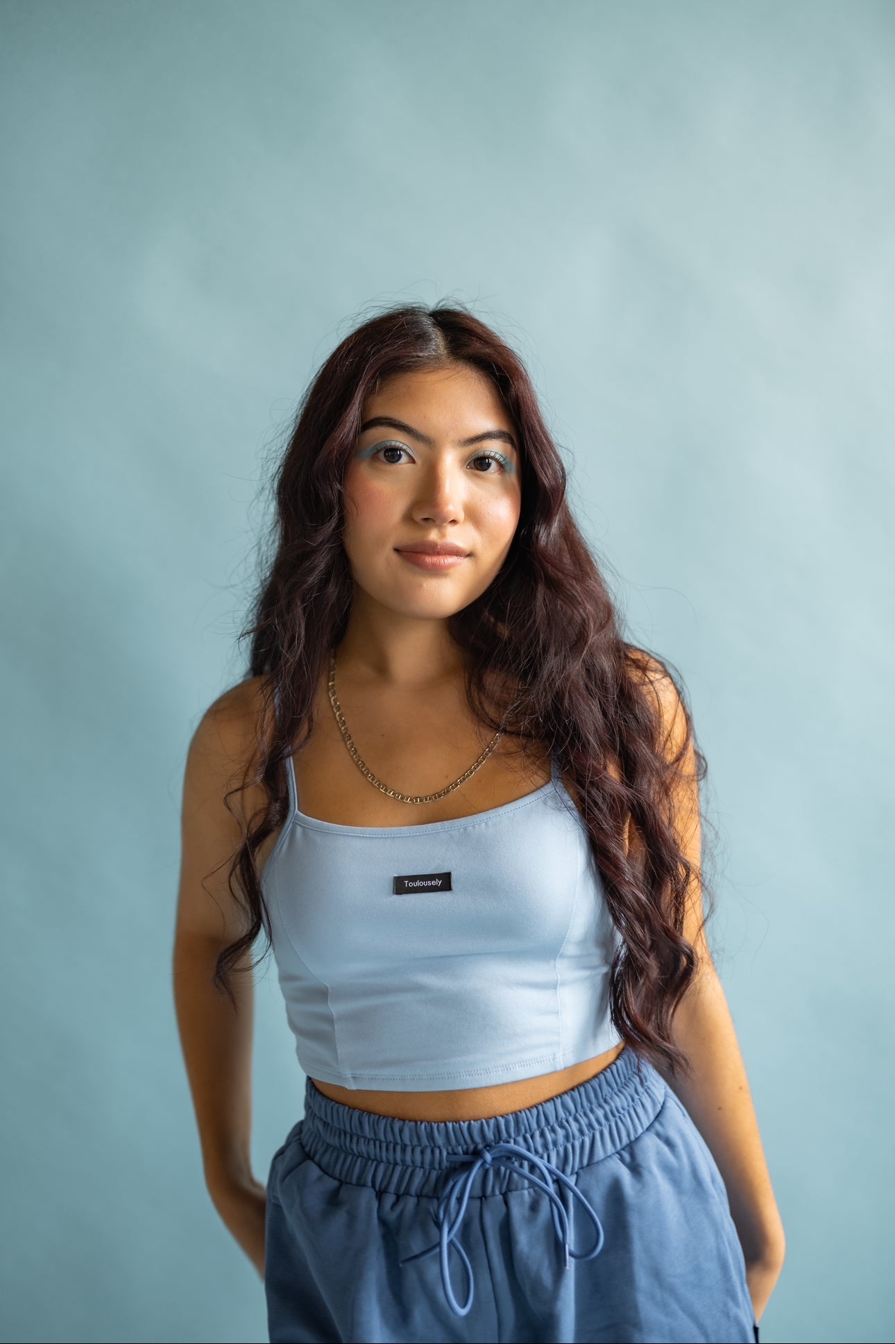 BLEU BÉBÉ CAMI CROP TOP