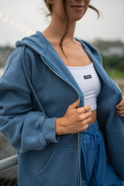 BLEU VESTE OVERSIZED - DARING