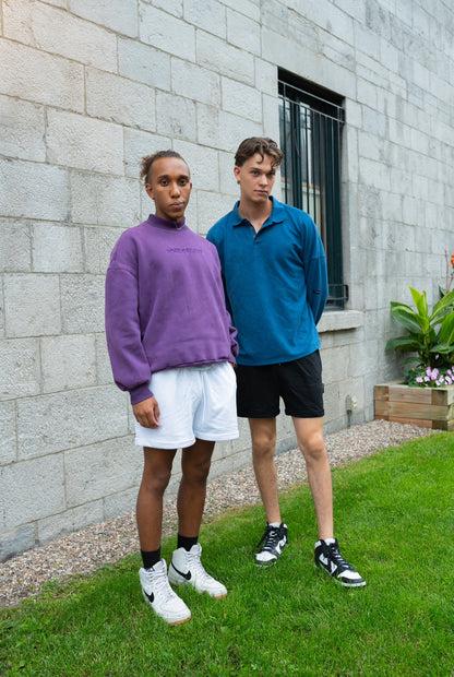 PURPLE NECK SWEATSHIRTS