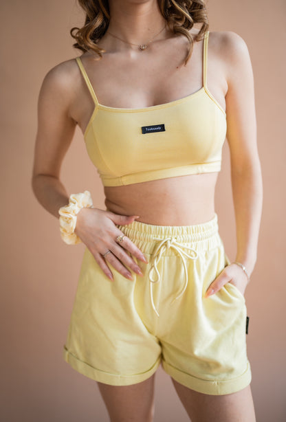 LIGHT YELLOW SHORTS - SIMPLICITY