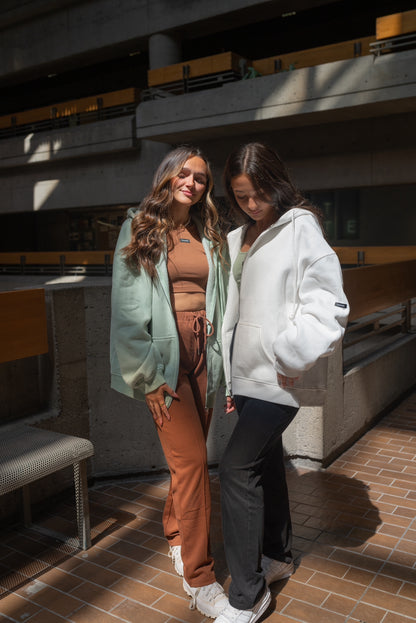 SAGE GREEN OVERSIZED JACKET - DARING