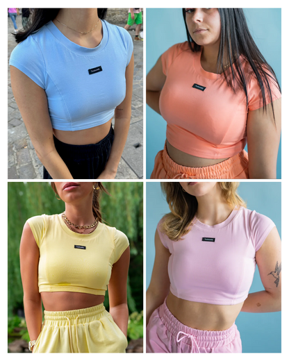 Tee Crop Tops Bundles (Package of 4)