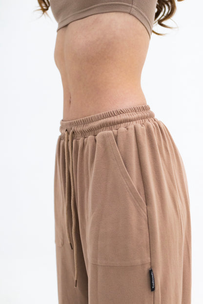 TAUPE PANTALONS DOUX - HUG