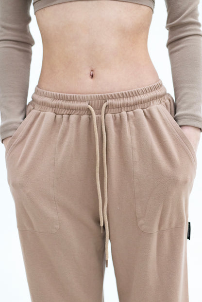 TAUPE PANTALONS DOUX - HUG