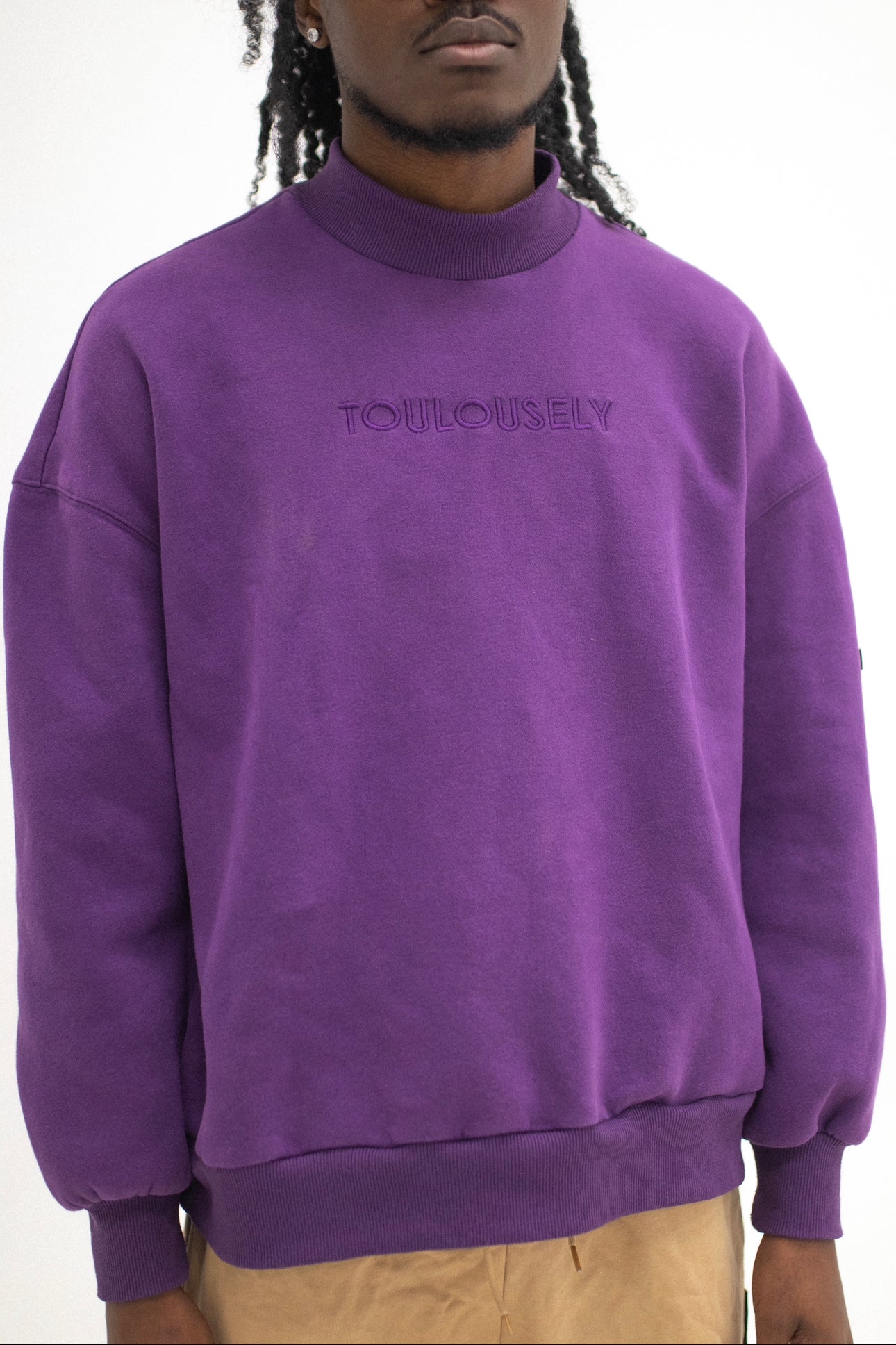 MAUVE NECK SWEATSHIRTS